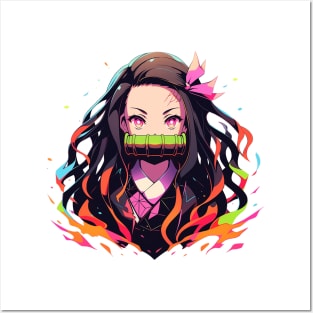 nezuko Posters and Art